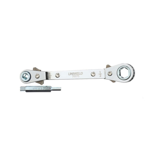 TP-70075 - Heavy Duty Offset Ratchet Wrench - Hex Openings 1/2" and 9/16