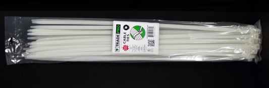 TP-CABLETIE24N - Cable Ties, 24" In Length, 175 Lb Tensile Strength. UV Natural - 50/PK