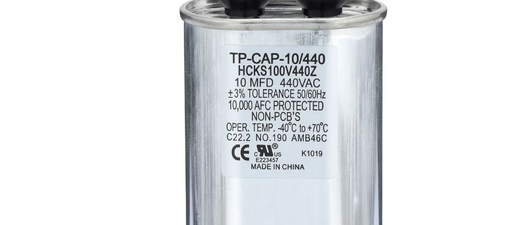 TP-CAP-10/10/440-A - 10+10MFD 440VAC Oval Run Capacitor