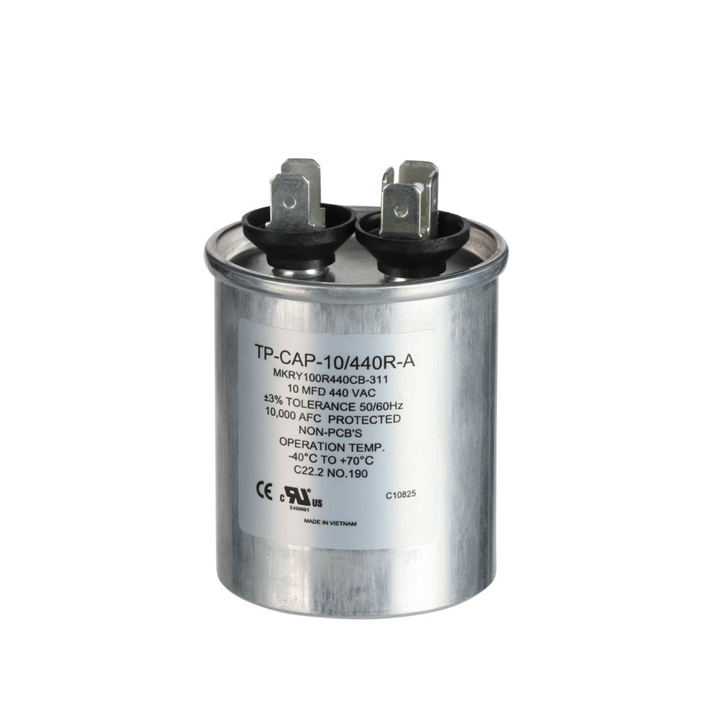 TP-CAP-10/440R-A - 10MFD 440VAC Round Run Capacitor
