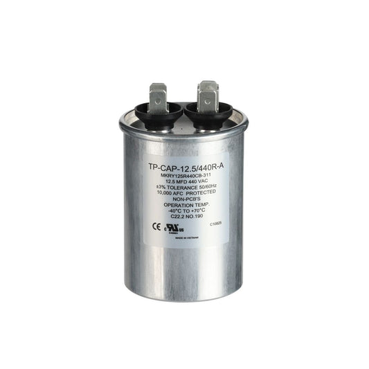 TP-CAP-12.5/440R-A - 12MFD 440VAC Round Run Capacitor