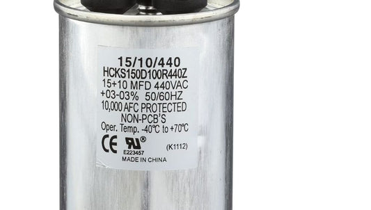 TP-CAP-15/10/440-A - 15+10MFD 440VAC Oval Run Capacitor