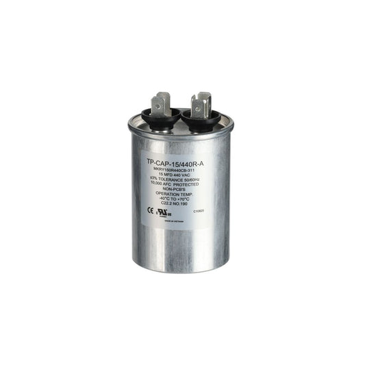 TP-CAP-15/440R-A - 15MFD 440VAC Round Run Capacitor