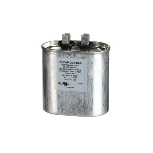 TP-CAP-20/440-A - 20MFD 440VAC Oval Run Capacitor