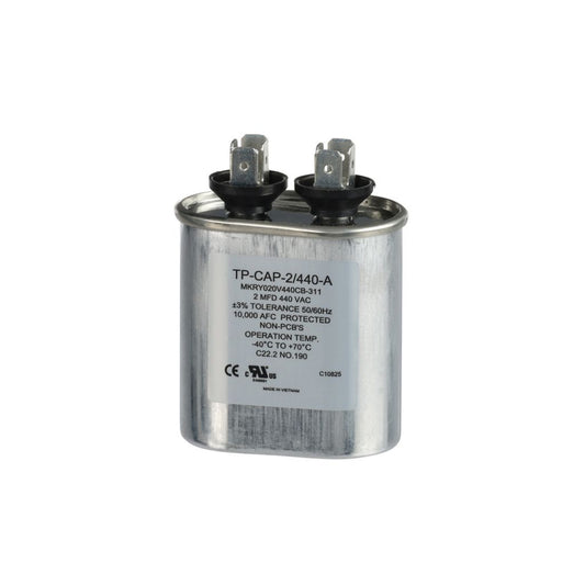 TP-CAP-2/440-A - 2MFD 440VAC Oval Run Capacitor