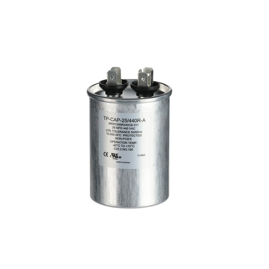 TP-CAP-25/440R-A - 25MFD 440VAC Round Run Capacitor