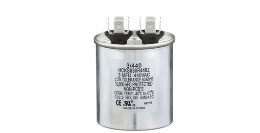 TP-CAP-3/440R-A - 3MFD 440VAC Round Run Capacitor