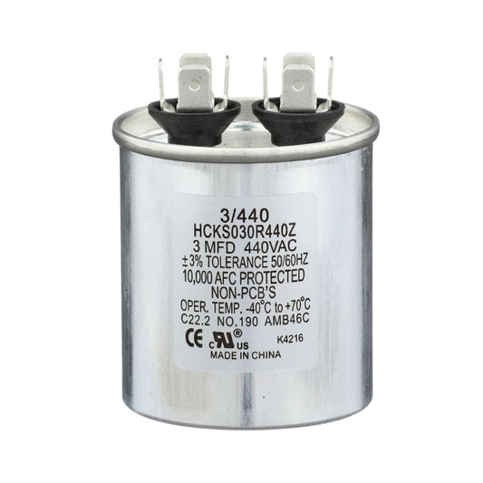 TP-CAP-3/440R - Round Run Capacitor 3 MFD 440 VAC