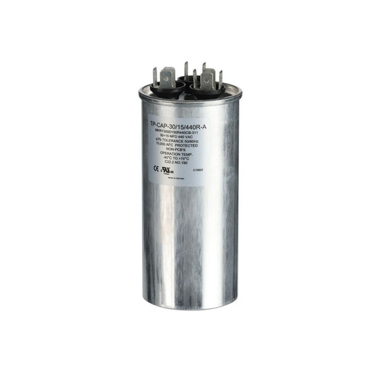 TP-CAP-30/15/440R-A - 30+15MFD 440VAC Round Run Capacitor