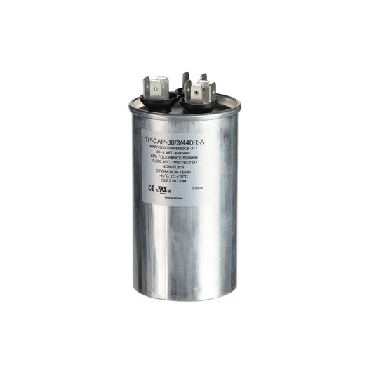 TP-CAP-30/3/440R-A - 30+3MFD 440VAC Round Run Capacitor