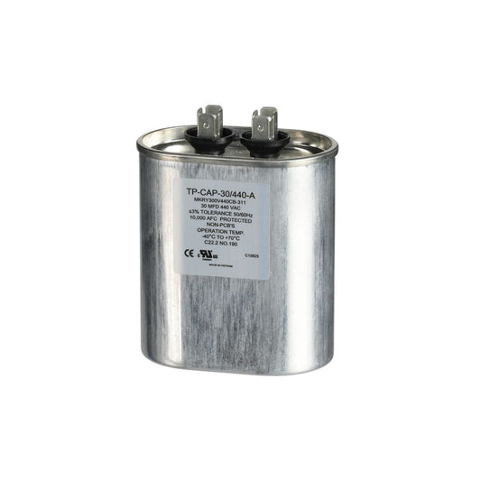 TP-CAP-30/440-A - 30MFD 440VAC Oval Run Capacitor