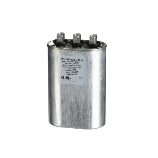 TP-CAP-30/5/440-A - 30+5MFD 440VAC Oval Run Capacitor
