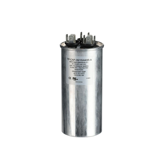 TP-CAP-35/15/440R-A - 35+15MFD 440VAC Round Run Capacitor