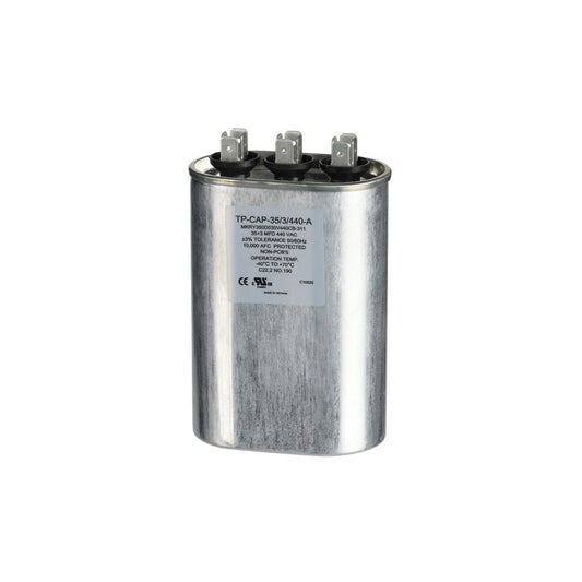 TP-CAP-35/3/440-A - 35+3MFD 440VAC Oval Run Capacitor