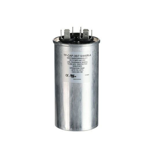 TP-CAP-35/7.5/440R-A - 35+7.5MFD 440VAC Round Run Capacitor