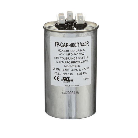 TP-CAP-40/1/440R - Round Run Capacitor 40+1 MFD 440 VAC