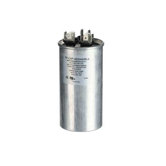 TP-CAP-40/3/440R-A - 40+3MFD 440VAC Round Run Capacitor