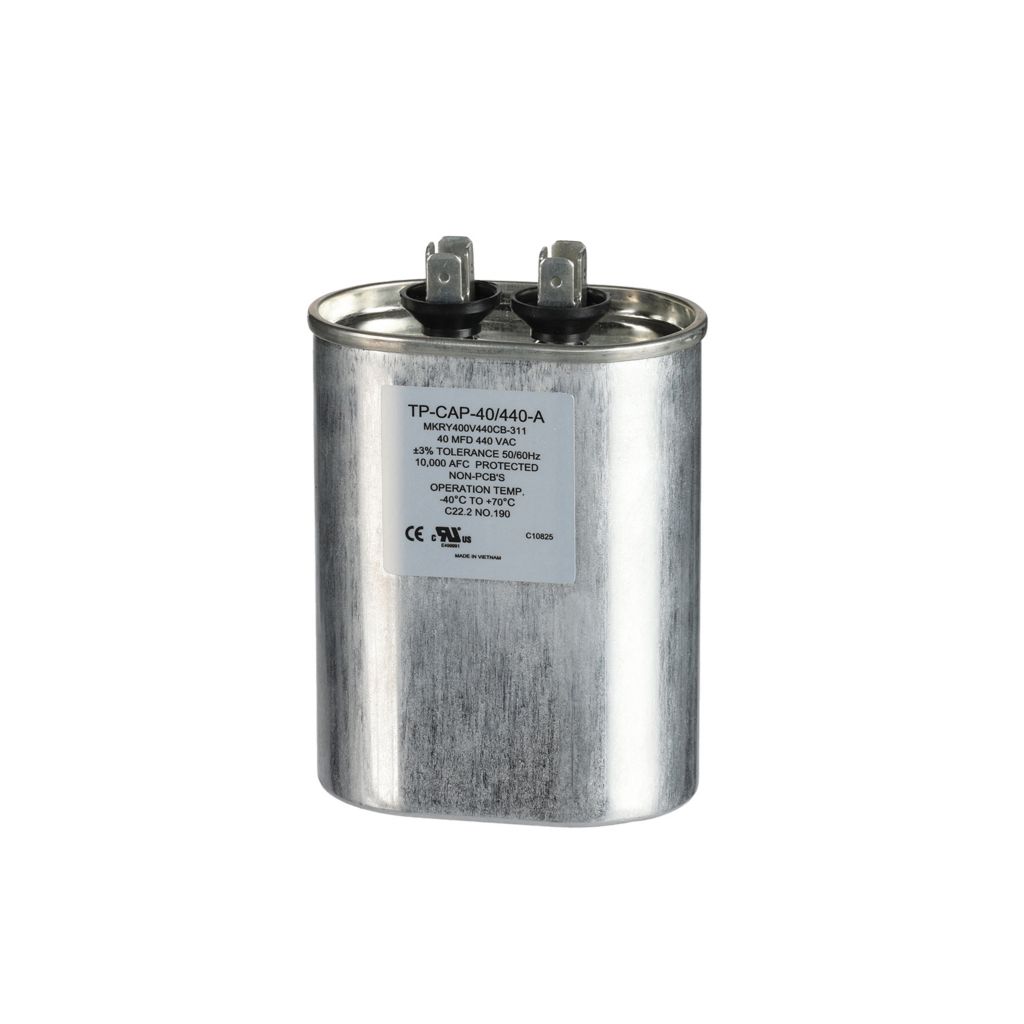 TP-CAP-40/440-A - 40MFD 440VAC Oval Run Capacitor