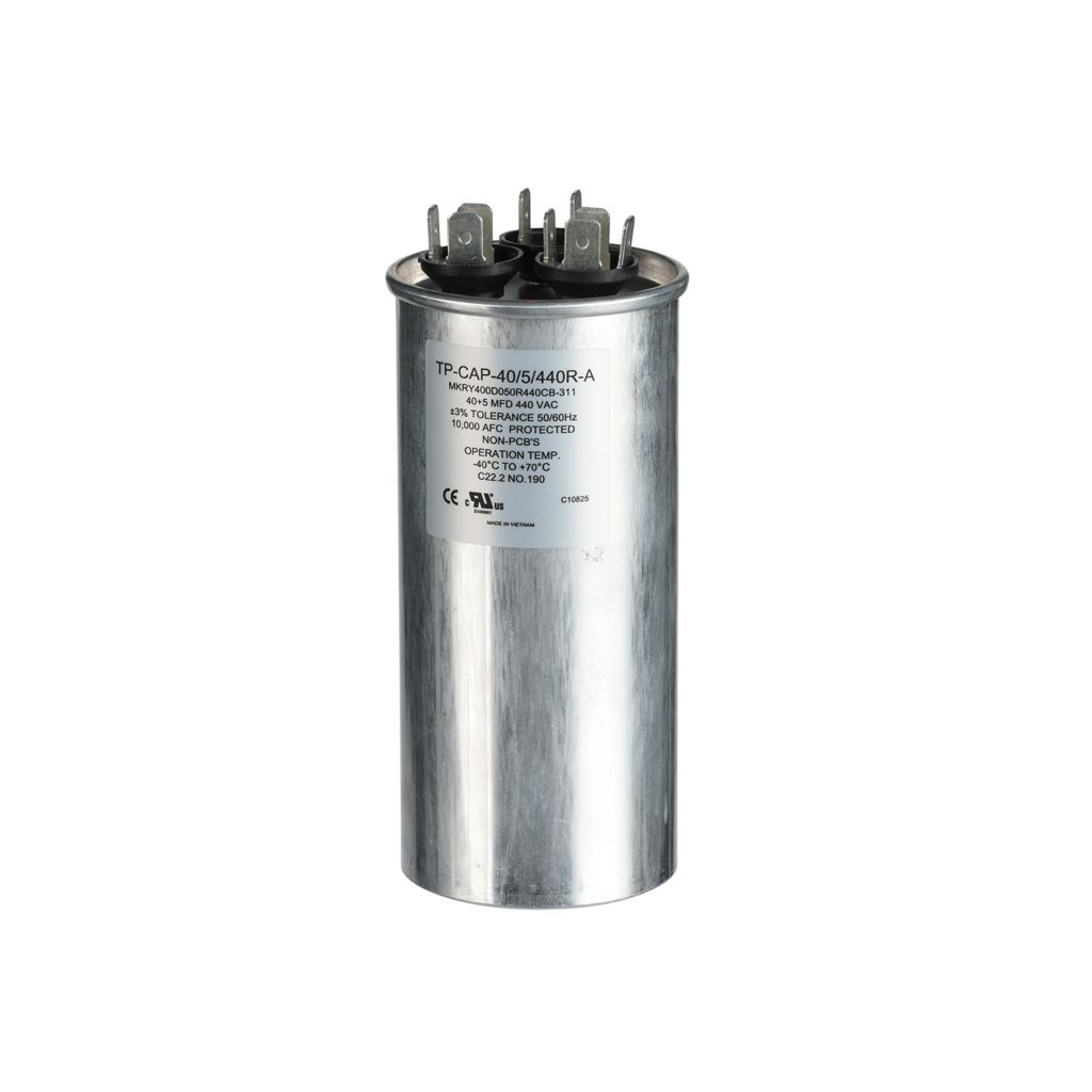 TP-CAP-40/5/440R-A - 40+5MFD 440VAC Round Run Capacitor
