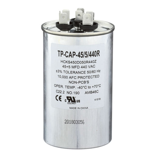 TP-CAP-45/5/440R - Round Run Capacitor 45+5 MFD 440 VAC