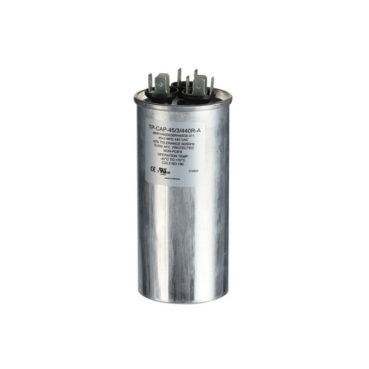 TP-CAP-45/3/440R-A - 45+3MFD 440VAC Round Run Capacitor