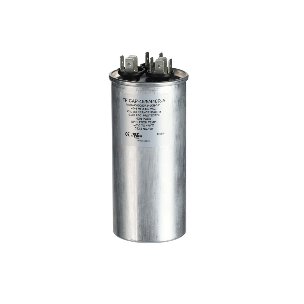 TP-CAP-45/5/440R-A - 45+5MFD 440VAC Round Run Capacitor