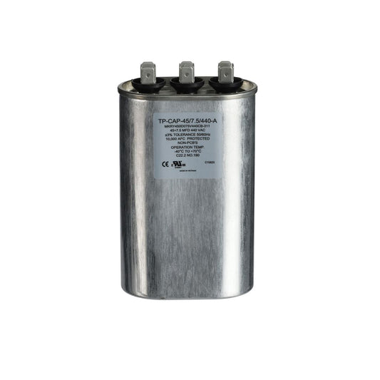 TP-CAP-45/7.5/440-A - 45+7.5MFD 440VAC Oval Run Capacitor