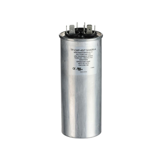 TP-CAP-45/7.5/440R-A - 45+7.5MFD 440VAC Round Run Capacitor