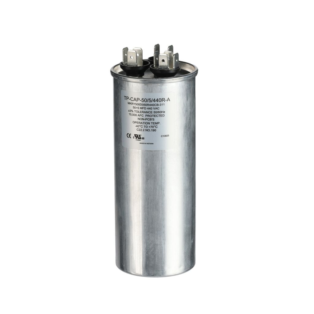 TP-CAP-50/5/440R-A - 50+5MFD 440VAC Round Run Capacitor