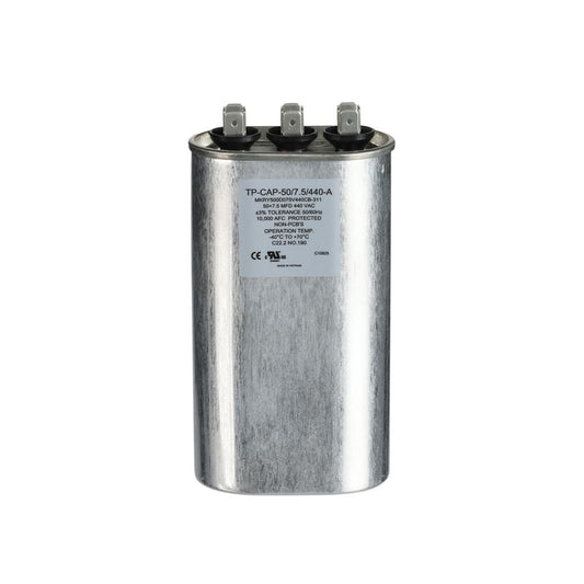 TP-CAP-50/7.5/440-A - 50+7.5MFD 440VAC Oval Run Capacitor