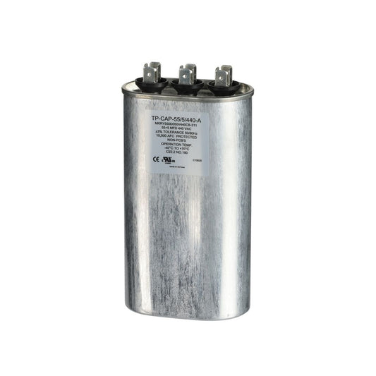 TP-CAP-55/5/440-A - 55+5MFD 440VAC Oval Run Capacitor