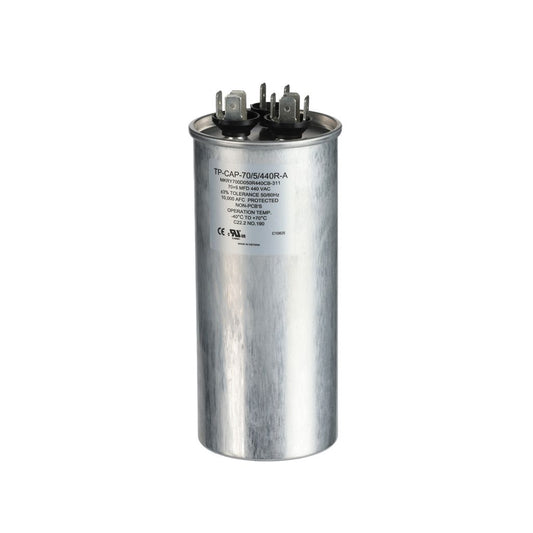 TP-CAP-70/5/440R-A - 70+5MFD 440VAC Round Run Capacitor