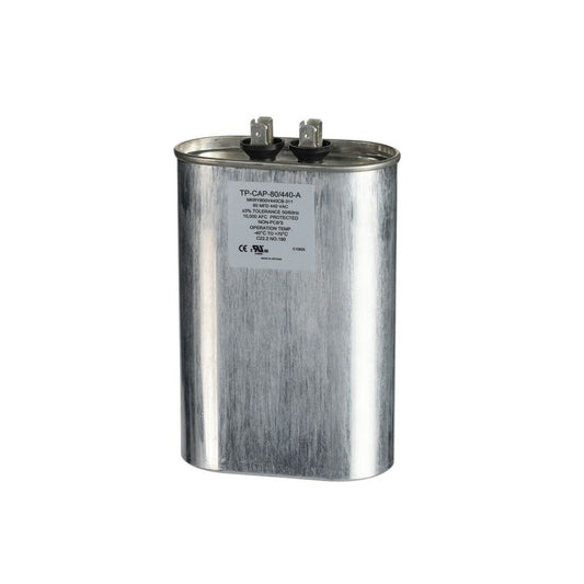 TP-CAP-80/440-A - 80MFD 440VAC Oval Run Capacitor