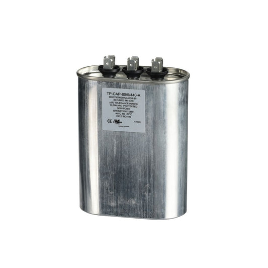 TP-CAP-80/5/440-A - 80+5MFD 440VAC Oval Run Capacitor