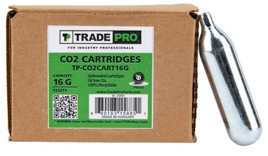 TP-CO2CART16G - 16 Gram CO2 Cartridge, Non-Threaded