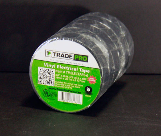 TP-ELECTAPE-6 - 3/4" x 66' Electrical Tape Roll - 6/PK