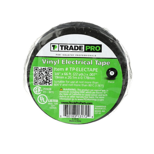 TP-ELECTAPE - 3/4" x 66' Electrical Tape Roll - (Single)
