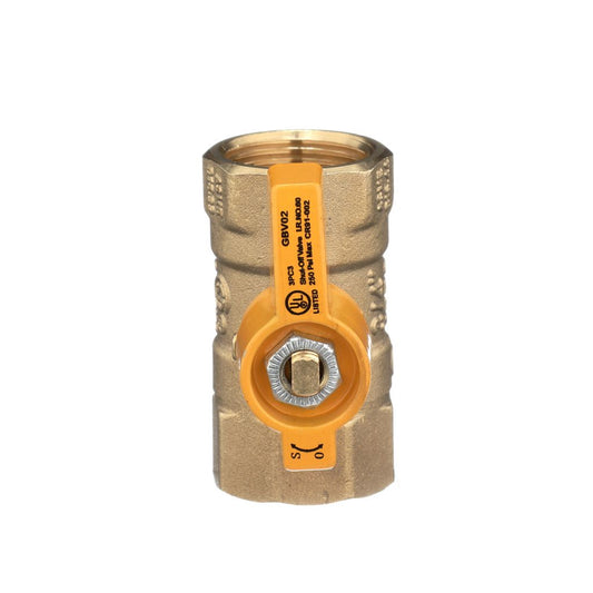 TP-GC-3434FF-V - Gas Shut-Off Valve: ¾” FIP x ¾” FIP Straight Valve (Reduced Port)