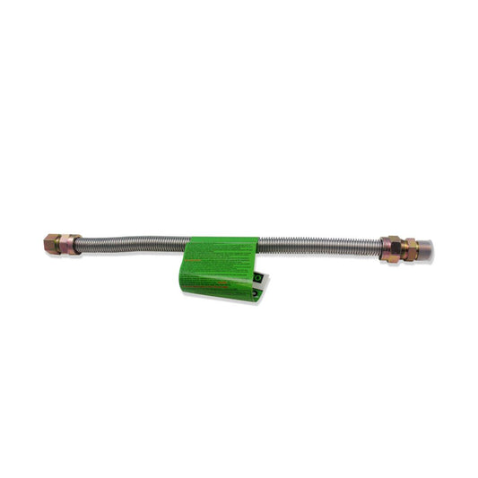TP-GC-581212MF-18 - Stainless Steel Gas Connector, 5/8" OD x 1/2" MIP x 1/2" FIP x 18" Long