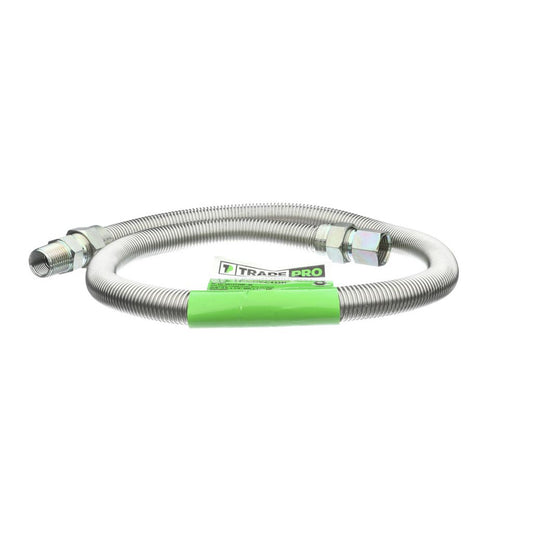 TP-GC-581212MF-36 - Stainless Steel Gas Connector, 5/8" OD x 1/2" MIP x 1/2" FIP x 36" Long