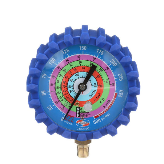 TP-LSGL - Low Side Gauge with Boot and Pulsation Dampener for R410A/R22/R404A/134a 3-1/8"