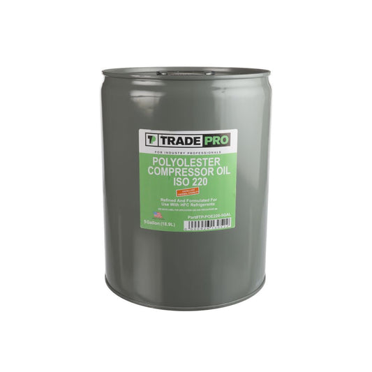 TP-POE220-5GAL - ISO GRADE 220 Polyol Ester Refrigeration Compression (POE) Oil (5 Gallon)