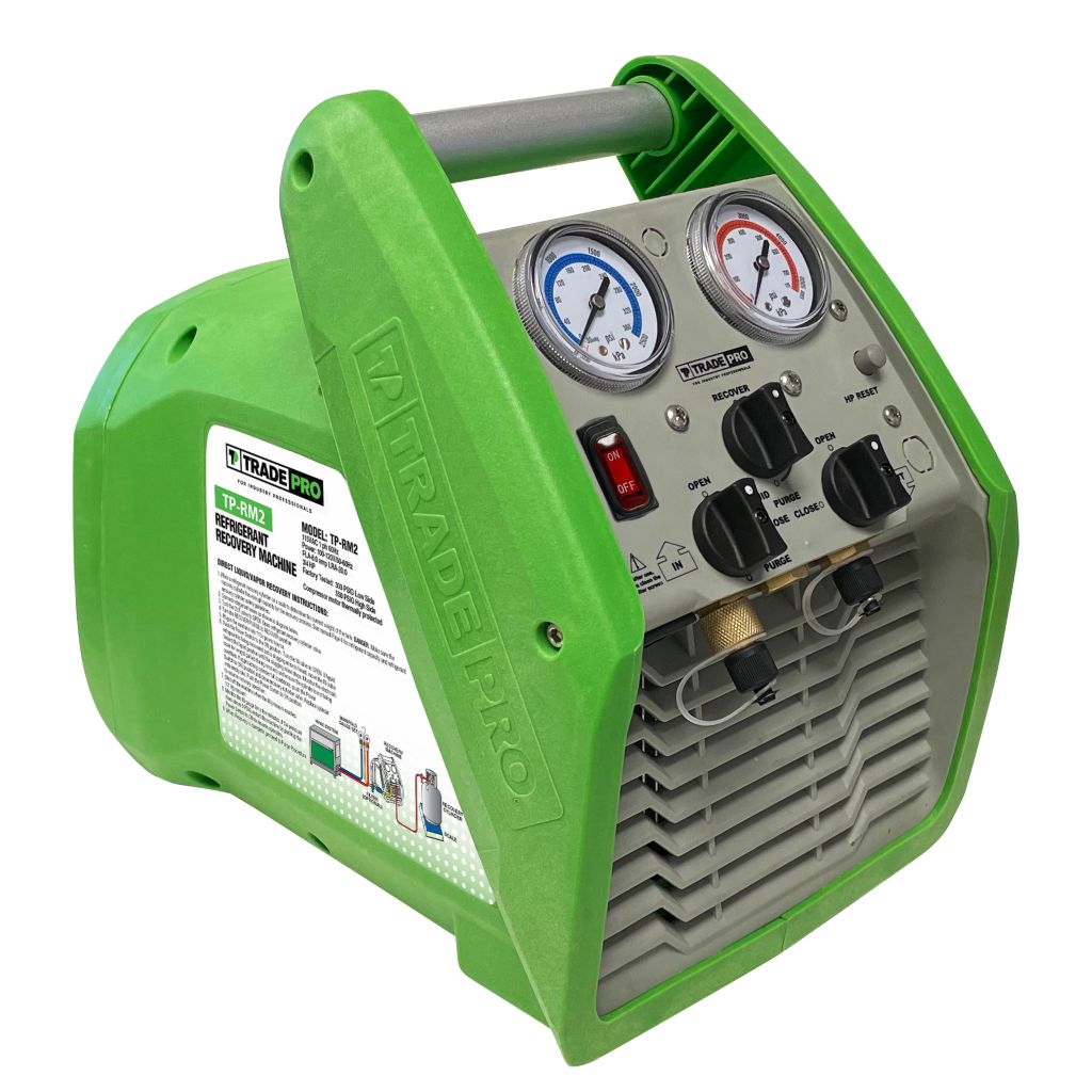 TP-RM2 - A2L Compatible, DC Motor Recovery Machine – tradeprohvac